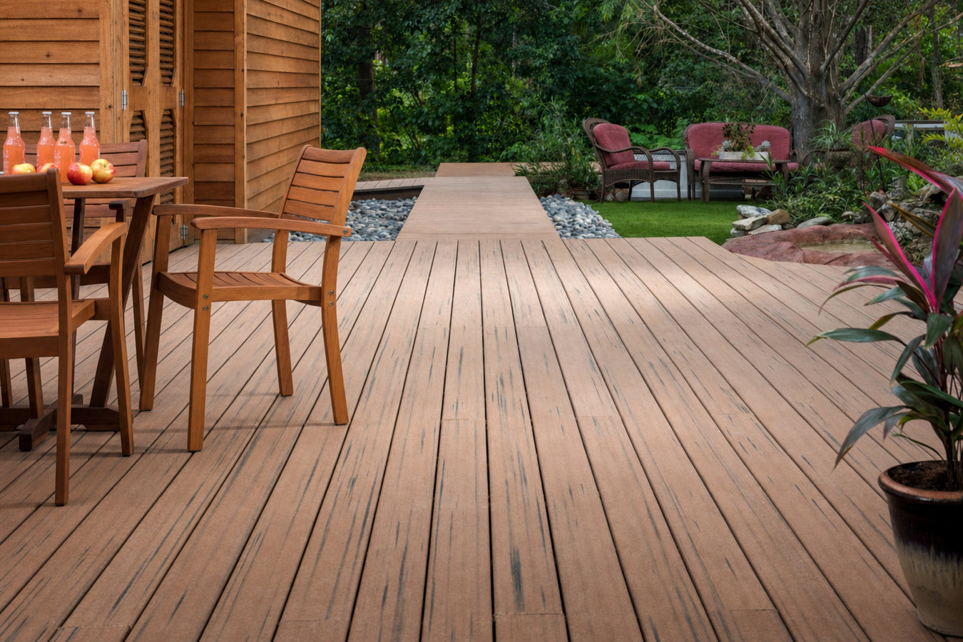 Composite deck installation